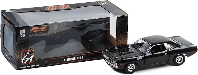 1971 Plymouth Cuda - John Wick Chapter 4 1:18 Diecast – Fast Lane