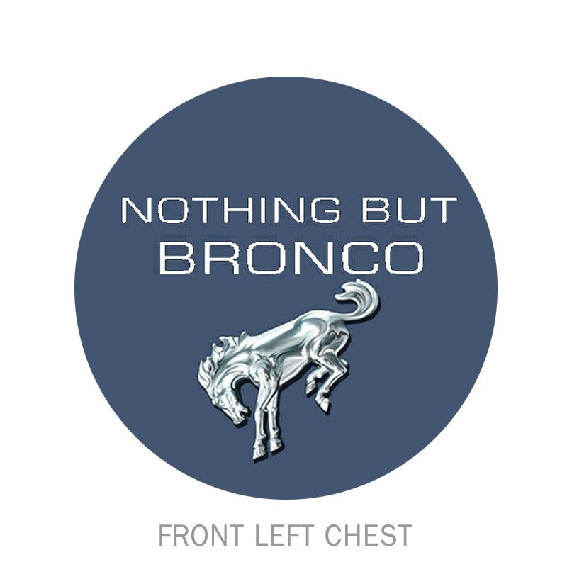 Ford Bronco Gray T-Shirt - 1st Generation 1966-1977 Emblem