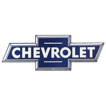 Chevy Logo Embossed Metal Sign