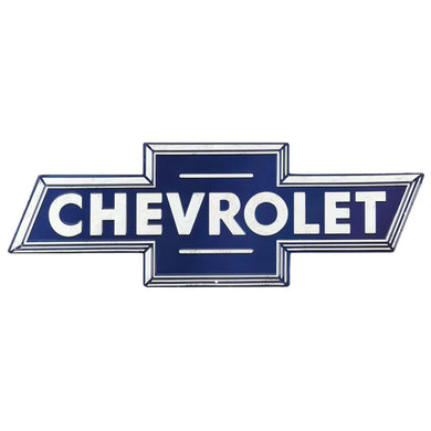 Chevy Logo Embossed Metal Sign