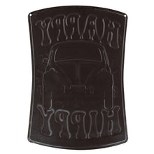 VW "Happy Hippy" Embossed Metal Sign