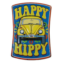 VW "Happy Hippy" Embossed Metal Sign