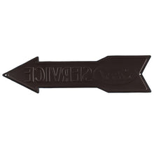 "Ford Service" Arrow Embossed Metal Sign