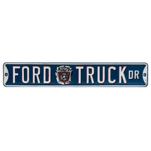 "Ford Truck Drive" Embossed Metal Street Sign