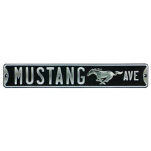 Ford Mustang Ave Embossed Metal Street Sign