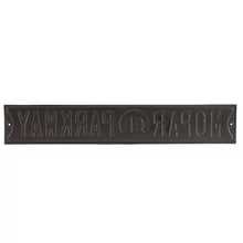 "MOPAR Parkway" Embossed Metal Street Sign