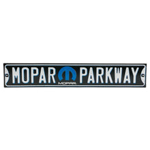 "MOPAR Parkway" Embossed Metal Street Sign