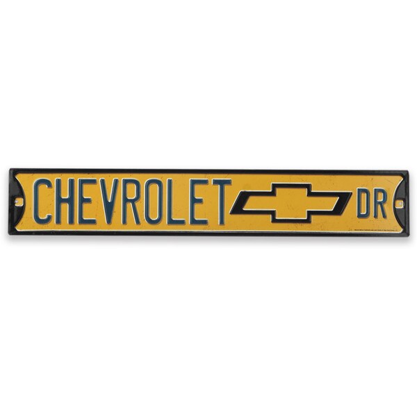 Chevy Drive Embossed Metal Street Sign