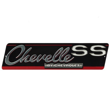 Chevy Chevelle SS Round Embossed Metal Sign