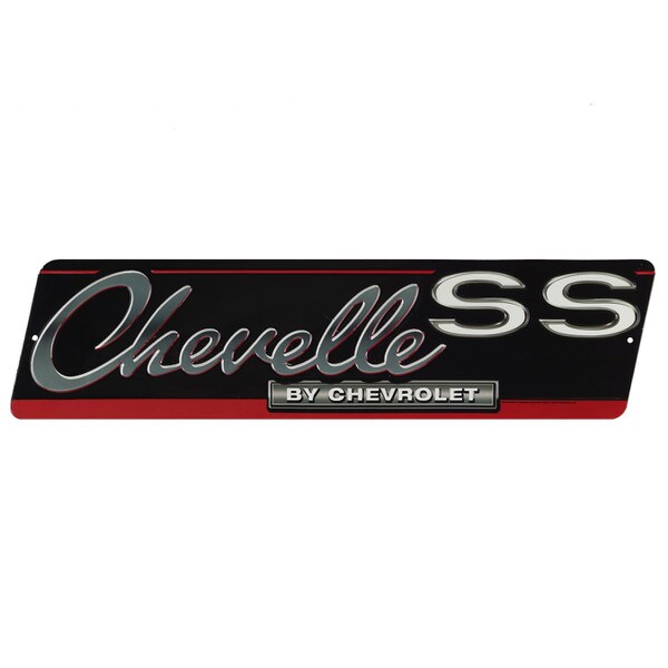 Chevy Chevelle SS Round Embossed Metal Sign