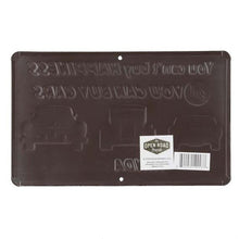 "Money Can Buy Cars" Small Embossed Metal Sign