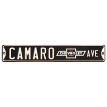 Chevy Camaro Ave Embossed Metal Street Sign