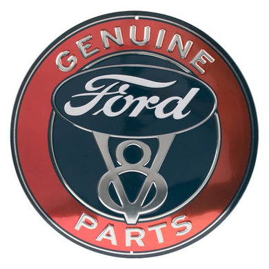 Ford Genuine Parts Embossed Metal Sign
