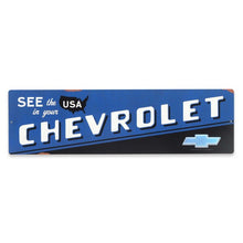 "See The USA in Your Chevrolet" Metal Sign