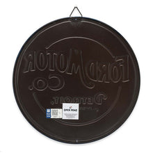 "Ford Motor Co." Round Embossed Metal Sign