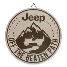 "Jeep Off The Beaten Path" Embossed Metal Sign