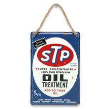 "STP Oil Treatment" Mini Embossed Metal Sign