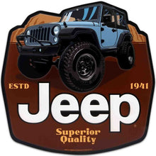 Jeep "Established 1941" Embossed Metal Sign