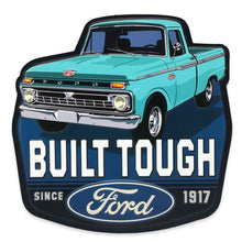 "Built Tough" Ford Truck Embossed Metal Sign