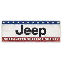 Jeep "Superior Quality" Wood Sign