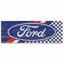 Ford Checkered Wood Sign