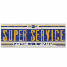 Chevy "Super Service" Wood Sign