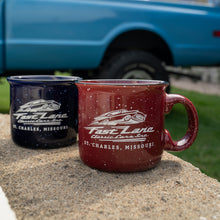 Fast Lane 14 Oz. Ceramic Mug, Burgundy