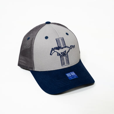 Mustang Tribar Navy Trucker Hat