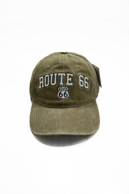 Route 66 Washed Hat - Khaki