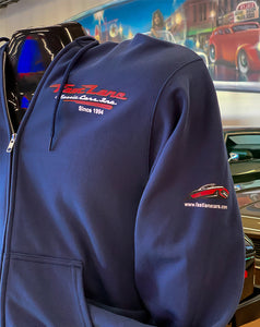 Fast Lane Fleece Hoodie Full-Zip Jacket (with Logo on Sleeve)