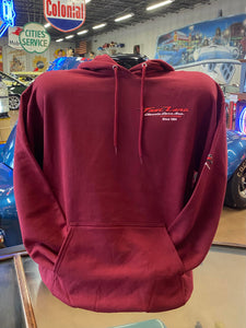 Fast Lane Fleece Hoodie Mens Pullover (with Logo on Sleeve)