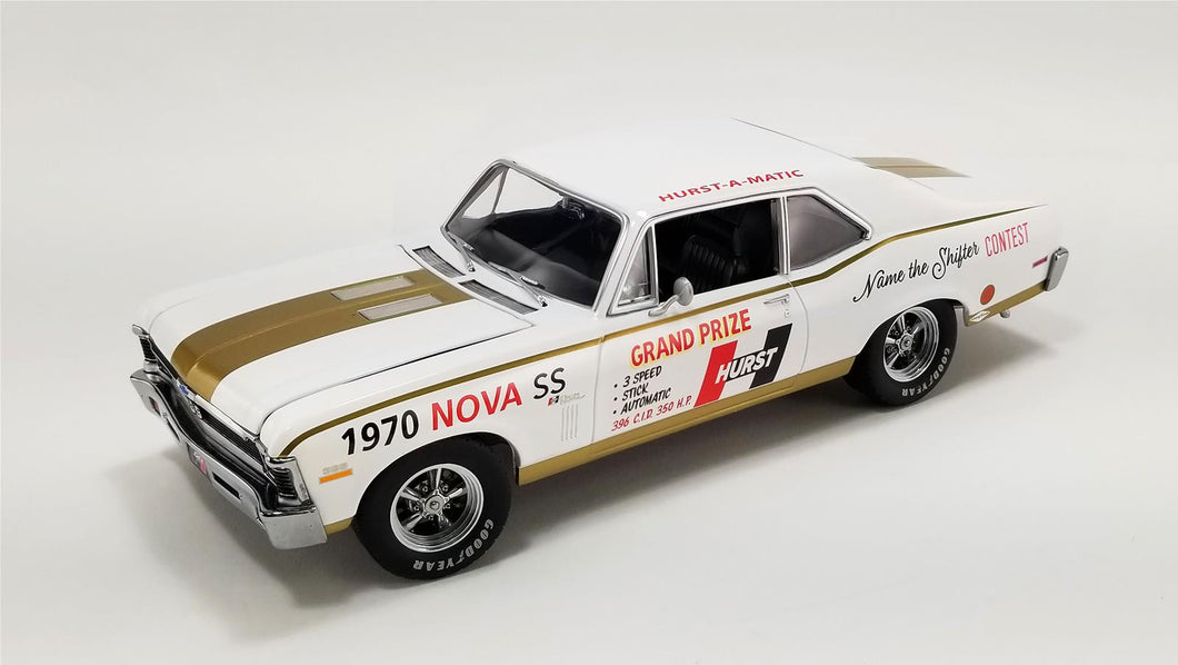 1970 Chevy Nova SS: 54th Int'l 500 Mi. Sweepstakes Hurst Performance Prize Car 1:18 Diecast