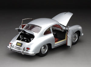 1957 Porsche 356A 1500 GS Carrera GT (Silver Metallic) 1:18 Diecast