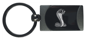 Cobra 2-Tone Rectangular Keychain