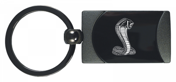 Cobra 2-Tone Rectangular Keychain