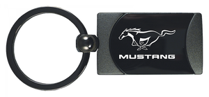Mustang 2-Tone Rectangular Keychain