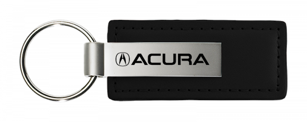 Acura Leather Keychain, Black