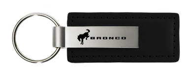 2020 Bronco Logo Leather Keychain