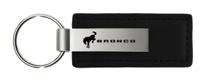 2020 Bronco Logo Leather Keychain