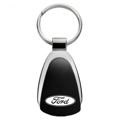 Ford Teardrop Black Keychain