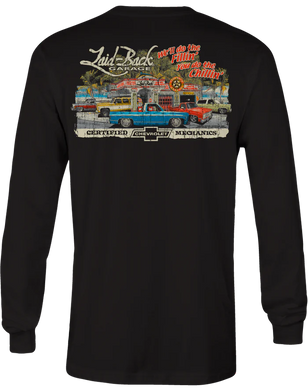 Dream Garage Square Body Chevy Trucks Long Sleeve T-shirt