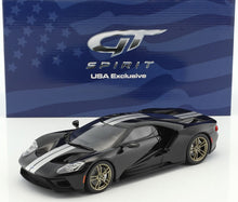2017 Ford GT Black Heritage 50th Anniversary Edition US001-B 1:18 Diecast