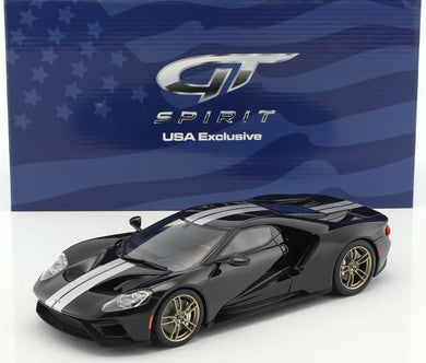 2017 Ford GT Black Heritage 50th Anniversary Edition US001-B 1:18 Diecast