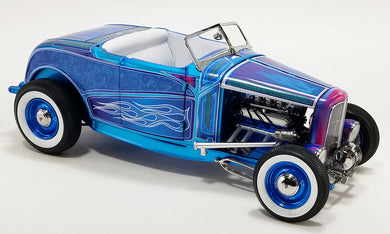 1932 Ford Hot Rod Roadster, Blue Flame 1:18 Diecast