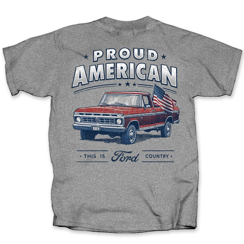Proud American Ford Truck T-shirt – Fast Lane Classic Cars