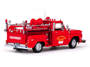 1965 Chevy C-20 Red Fire Truck Sunstar 1:18 Diecast