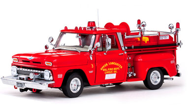 1965 Chevy C-20 Red Fire Truck Sunstar 1:18 Diecast
