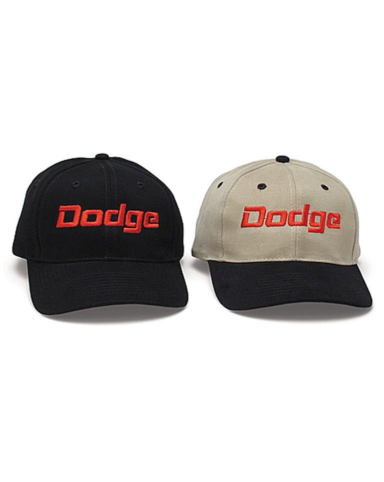 Dodge Hat with Red Embroidered Logo