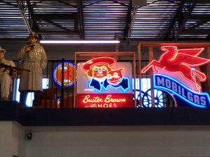 Buster Brown Shoes Neon Sign
