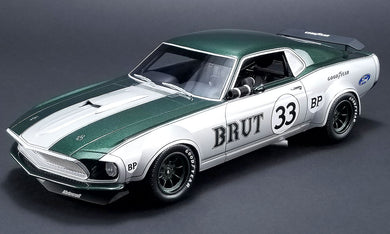 1969 Ford Mustang Boss 302 Trans Am #33 Brut 1:18 Diecast